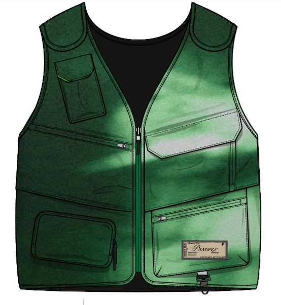 [ GREEN FUSION ] vest .