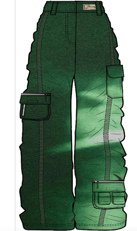 [ GREEN FUSION ] Trousers .