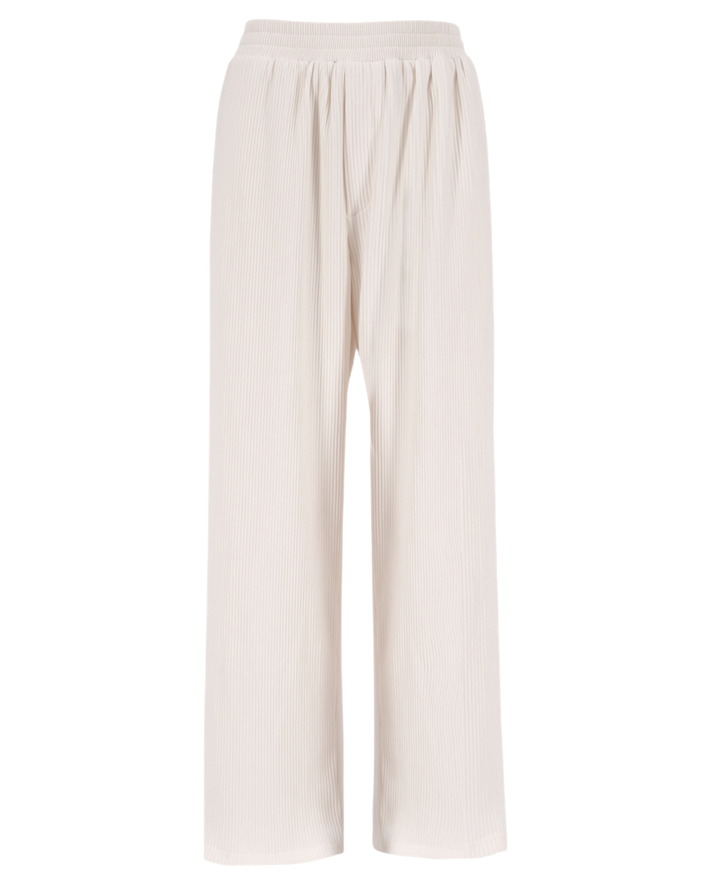IVORY PLEATED TROUSERS .