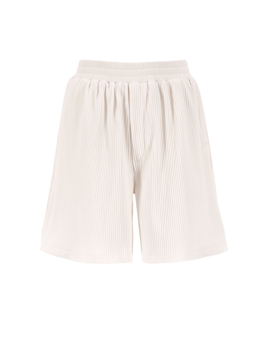 OFF-WHITE PLEATED SHORTS .