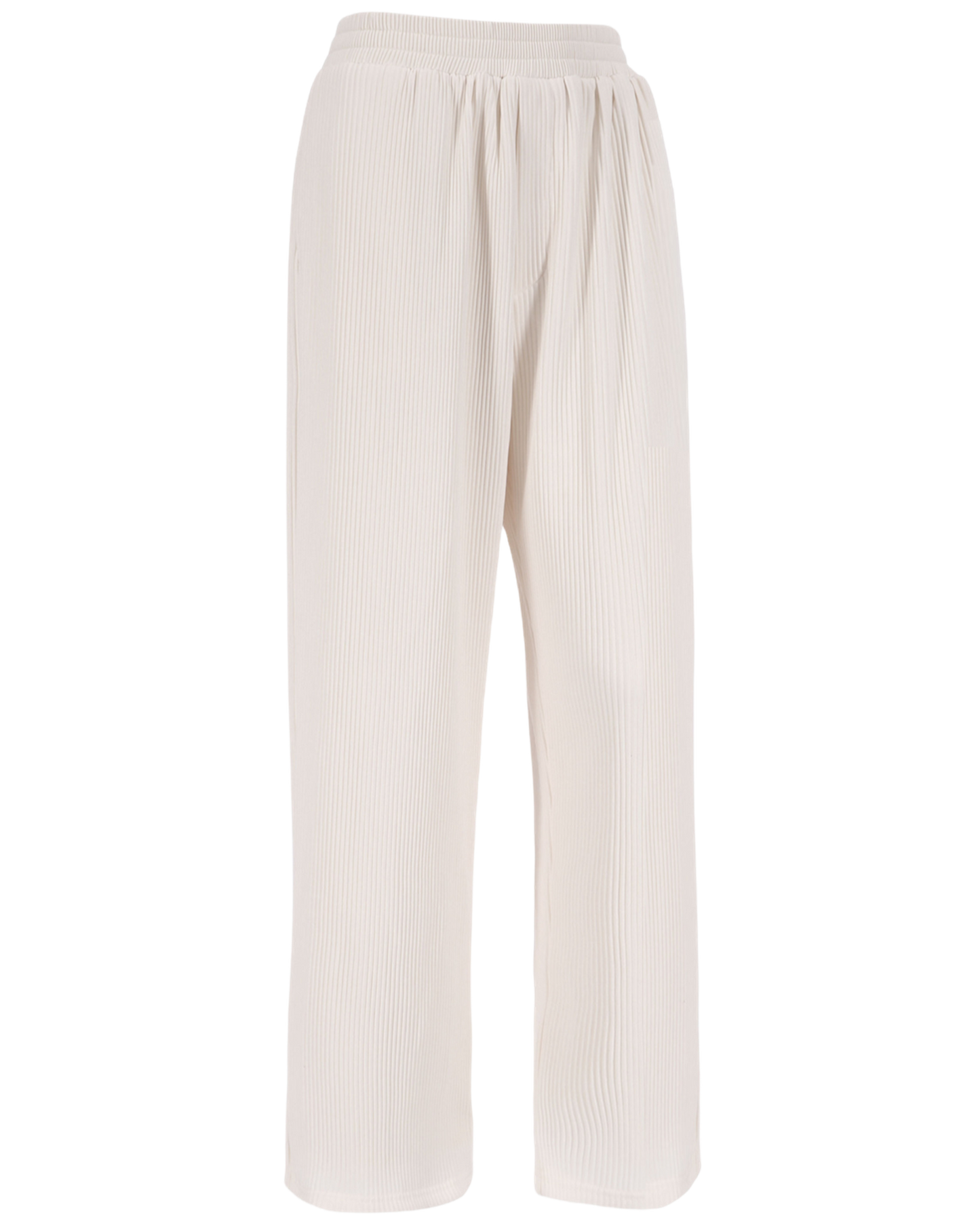IVORY PLEATED TROUSERS .
