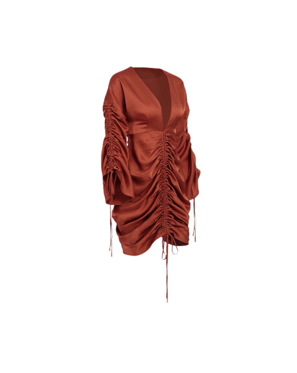 MULTI RUCHE STRING DRESS .