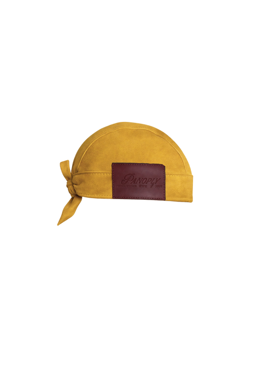 [ SKULL CAP DURAG ] Suede Mustard Yellow