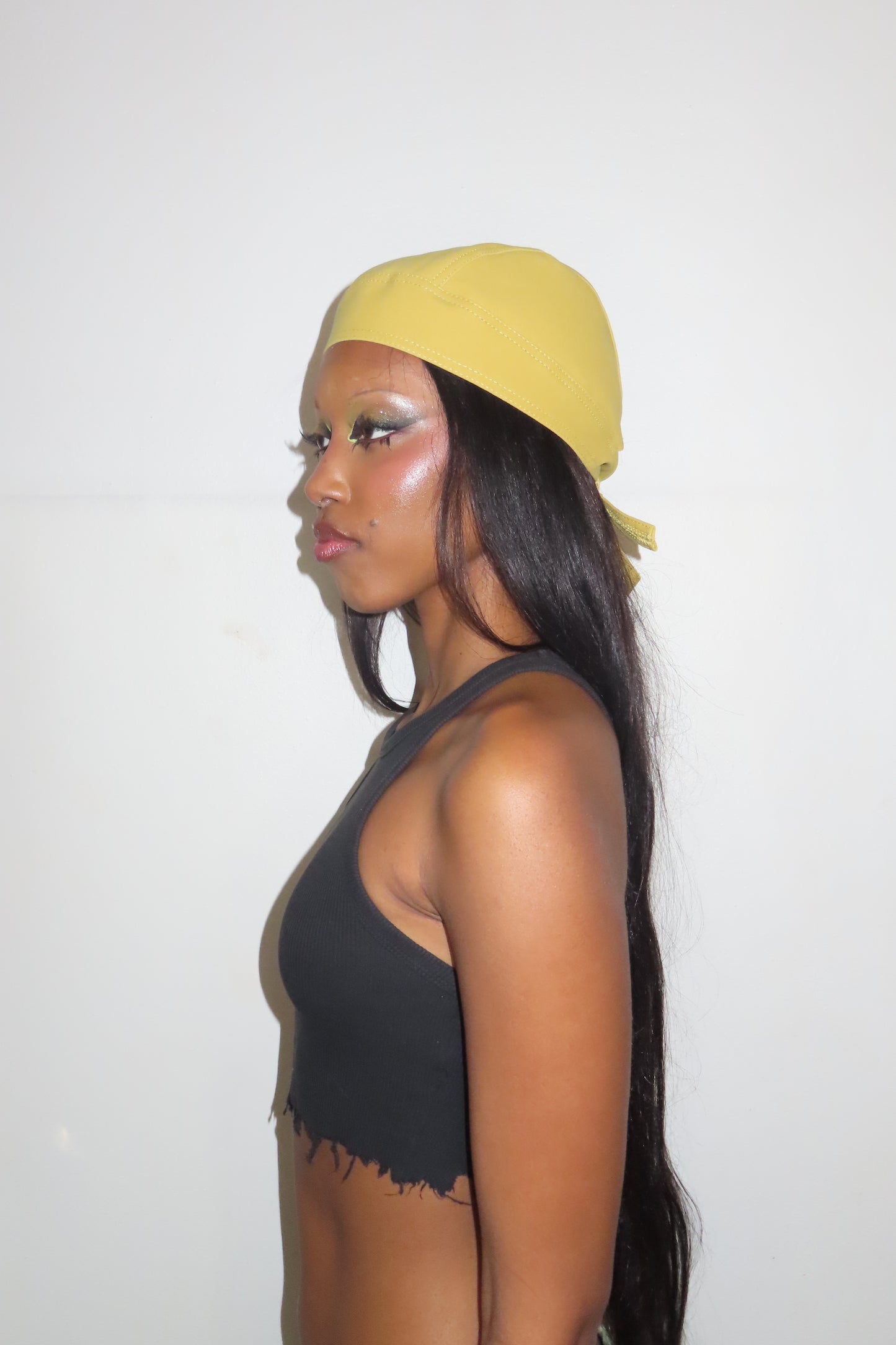 [ SKULL CAP DURAG ] Matte Black .